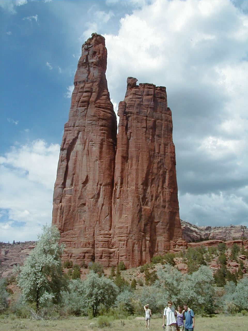 Spider Rock.  Rock climbing prohibited by Indian reservation government.  Darn.